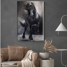 GülsenArt |şık At Tablosu 7|çerçevesiz Hd Dijital Baskı Dikey Kanvas Tablo Salon Dekoratif