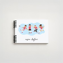 Tuffy Design Futbol Spiralli Resim Defteri