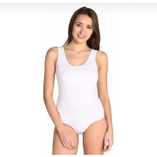Tutku Kadın Elastan Geniş Askılı Beyaz Badi Çıtçıtlı Badi – %94 Pamuk %6 Elastan
