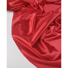 Kumaş Parça Kıpkırmızı Renkte Parlak Jarse En: 150 cm