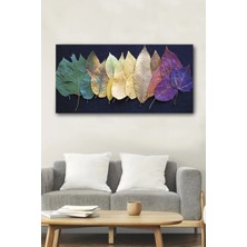 GülsenArt Ağaç Yaprakları Doğa Temalı Hd Baskı Kanvas Tablo Hd Dijital Baskı Yatay Panoramik Kanvas Tablo