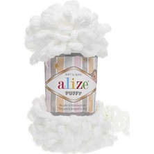 Alize Puffy Beyaz 5 Adet Color : 55