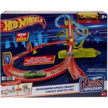 MCM Group HPC07 Hot Wheels Neon Yarışlar Çoklu Yarış Heyecanı Pist Seti