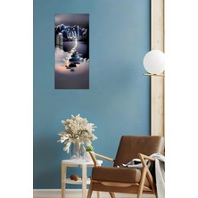 KutuTR Allah Yazılı Bulut Temalı Temperli Cam Dik Tablo 30X60 cm Uv Baskı - DCT073