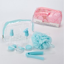 2 Adet  Tohana Çantalı Seyahat Tipi Kozmetik Dolum Seti