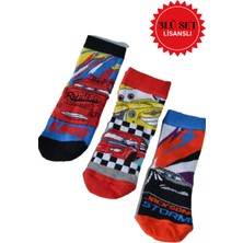 Asela Erkek Çocuk Arabalar Lisanslı 3 Lü Soket Çorap