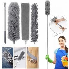 Marsilyan Teleskopik 3&amp;apos;lü Mop Toz Alma Püskülü Çok Fonksiyonlu Temizlik Seti (K95)