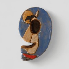 Toprakana Art Kapı Numarası Seramik Yelkenli Handmade - No 9