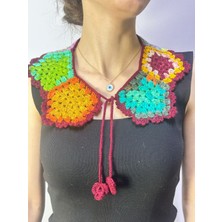 Gönülden Tasarım El Örgüsü Motifli Gömlek Yaka Aksesuarı 40X12 cm