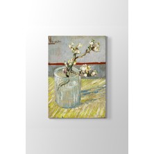 Vincent Van Gogh - Sprig Of Flowering Tablosu Hd Dijital Baskı Dikey Kanvas Tablo 312