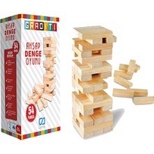 3 Adet  Graditi-Ahşap Denge Oyunu-Küçük Boy CA10008