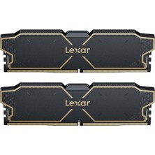 Lexar Thor Oc Ddr5 Ram 32 GB Kiti (16 GB x 2) 6000 Mhz, Dram 288-PIN Udimm Masaüstü Belleği, Xmp 3.0