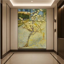 Vincent Van Gogh Çiçek Açan Armut Ağacı Kanvas Tablo Duvar Tablosu Dekoratif Ressam Tablosu
