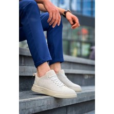 Femina Trendy KB-X204 Kuback Bej Keten Bej Yüksek Taban Günlük Erkek Spor Ayakkabı