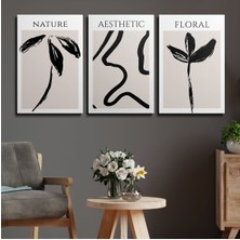 3'lü Set Kanvas Duvar Tablosu Hd Dijital Baskı Dikey Canvas Tablo Boho Klasik Modern Eu 196