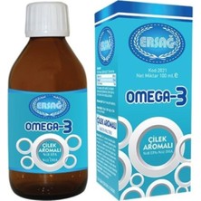 Ersağ Omega 3 Sıvı Gıda Takviyesi Çilek Aromalı.