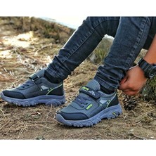 Adımist Çocuk Unisex Spor  Microlight Taban Su Itici Kumaş Cırtlı Trekking Ayakkabı (LENTO OUTDOOR)