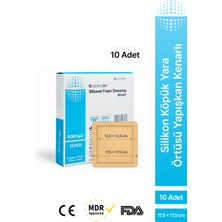 Luofucon Yapışkan Kenarlı Yumuşak Silikonlu Yara Örtüsü – Su Geçirmez, Hava Geçirir, Hızlı Iyileşme ve Koruma (10’lu Paket)
