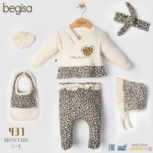 Begisa 5'li Set Leoparlı Hastane Çıkışı %100 Pamuk