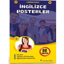 Enine Boyuna Eğitim Laminasyonlu Ingilizce Posterler (Ingilizce Kurs Posterleri)