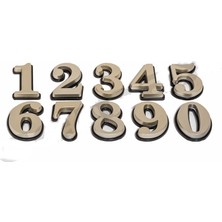 MCM Group 9 Rakamı 5,5 cm Plastik Saten- Gölgeli Kapı - Dolap Numarası 1 Adet