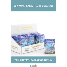 Letsii Taşlı Istanbul Temalı El Aynası Kalın Dayanıklı