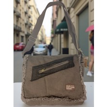 Old Cotton Cargo Vintage Salaş Orta Boy  Günlük Çapraz Postacı Tablet Çantası M 32 cm x 27 cm