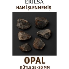 Erilsa Sertifikalı Ham Işlenmemiş Opal Taşı Kütle 25 30 mm Ham Doğal Enerji Taşı
