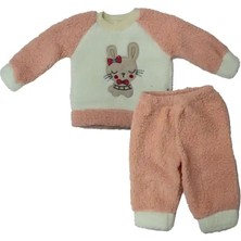 CNS Yavruağzı Tavşanlı Peluş Eşofman Takımı