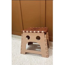 Turanyolu Katlanabilir Plastik Tabure 31X26 cm – Kamp, Piknik ve Bahçe Kullanımı Için