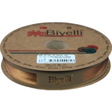 Biye Saten Katlı 062 Açık Hardal 2 cm 25 Metre %100 Polyester