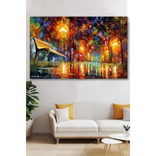 Sonbahar Yağlı Boya Görünümlü Kanvas Tablo 100X140