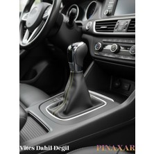 Skoda Fabia Siyah Deri Prime Tasarım Sarı Spor Dikiş Vites Körüğü