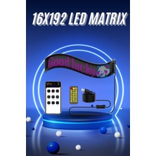 MCM Group Kumandalı App Kontrollü LED Ekran 16X192 LED Matrix Araç Camı Yazısı
