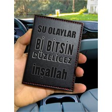 Nurdic Desenli Ruhsat Kabı Logolu Oto Kılıfı Deri Dikişli Araç Ruhsat Koruyucu Düzelicez