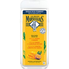 Le Petit Marseillais Organik Mango  Çarkıfelek Meyveli Duş Jeli 650 ml 2 Adet