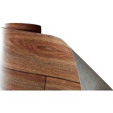 ÜN.K Parke Desen Keçeli Muşamba Kahverengi Popfleks Mineflo Zemin Muşambası Bütün Ölçüler