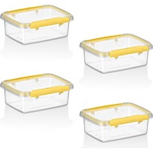 Smartware 4'lü Set Press - Lock Saklama Kabı 820 ml