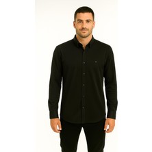 Classics Men Cafes Uzun Kol Slim Fit Erkek Gömlek - 7433