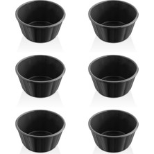 GastroPlast Kırılmaz Sosluk Seti 6’lı – Kahvaltılık, Reçellik, Meze ve Tatlı Servis Kabı | Isıya Dayanıklı Polikarbon Mini Kase | Ev ve Restoran Için