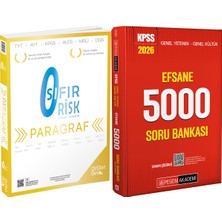 Pegem Akademi Yayıncılık 2026 Kpss Efsane 5000 Tamamı Çözümlü Soru Bankası - 345 - Paragraf Sıfır Risk