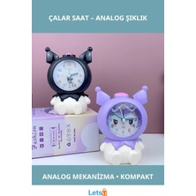 Letsii Kuromi Temalı Sevimli Masa Üstü Çalar Saat