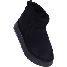 Skuaiter Skuaıter Garf Siyah Kız Çocuk Içi Kürklü Düz Bot