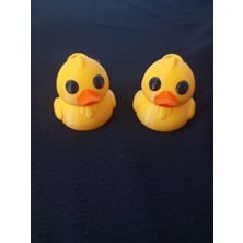 3D Yazıcı Üretimi Hareketli Ayaklı Civciv Anahtarlık – Sevimli Tasarım Hediye Ürün (5'li Paket)