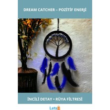 Letsii Mavi Incili Hayat Ağacı Rüya Kovanı Dream Catcher