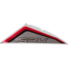 Qj SRK125R Grenaj Üstü Stıcker   Kırmızı Sol