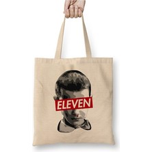 Toyaso Stranger Things Eleven Bez Çanta Uzun Saplı Alışveriş Çantası Plaj Çantası