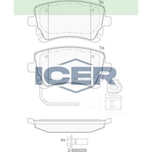 Fren Balata Arka Fıslı Volkswagen Transporter V (7ha,7hh,7ea,7eh) 1.9 Tdı 2003-2011/ Transporter V (7ha,7hh,7ea,7eh) 2.5 Tdı 2003-2011 3D0698451