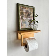 Marghe Ahşap Tuvalet Kağıtlığı – Pinterest Design, Duvara Monte, 13×20 cm Vernikli