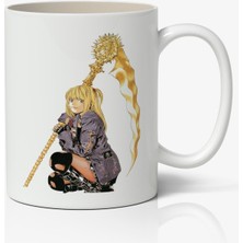 Toyaso Death Note Misa Amane Anime Baskılı Beyaz Porselen Kupa Bardak